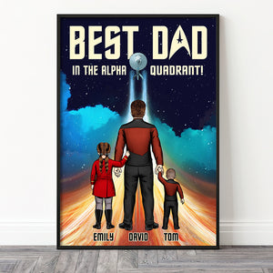 Best Dad In The Alpha Quadrant Personalized Canvas Print 02HUDT120523HH - Poster & Canvas - GoDuckee