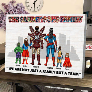 We're Not Just A Family But A Team, Gift For Family, Personalized Poster, Super Family Canvas 01OHTI071223TM - Poster & Canvas - GoDuckee