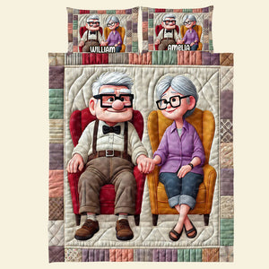 Personalized Gifts For Couple Quilt Bedding Set 03tgti090125 - Blanket - GoDuckee