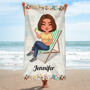 Beach Towel Collection Summer Gift For Couple, Friends & Family 01ACDT210423HH - Beach Towel - GoDuckee