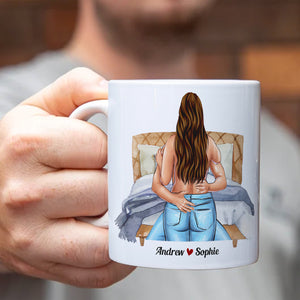 Gift For Couple Funny Mug, Personalized Couple Naughty Mug - Coffee Mug - GoDuckee