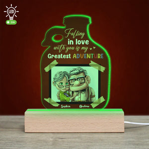 Old Couple Gift, Personalized 3D Led Light 01DNDT180323 Gifts For Couple - Led Night Light - GoDuckee