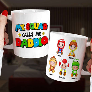 Dad Little Squad 04huti300523hh Personalized Coffee Mug - Coffee Mug - GoDuckee
