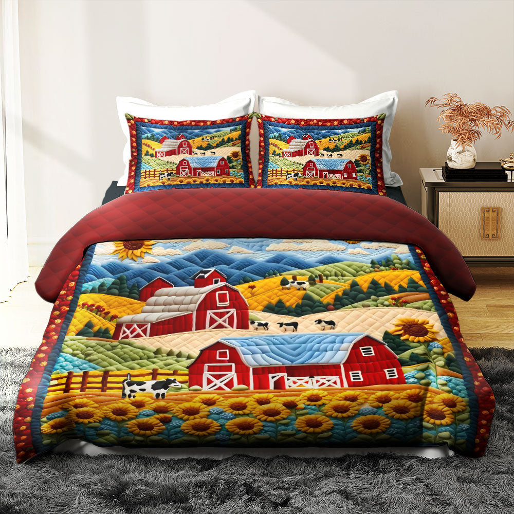 Gifts For Farm Lover Quilt Bed Set 06huti180125 - Blanket - GoDuckee