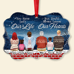 Our Life Our Hearts, Medallion Acrylic Ornament, Gifts For Family - Ornament - GoDuckee