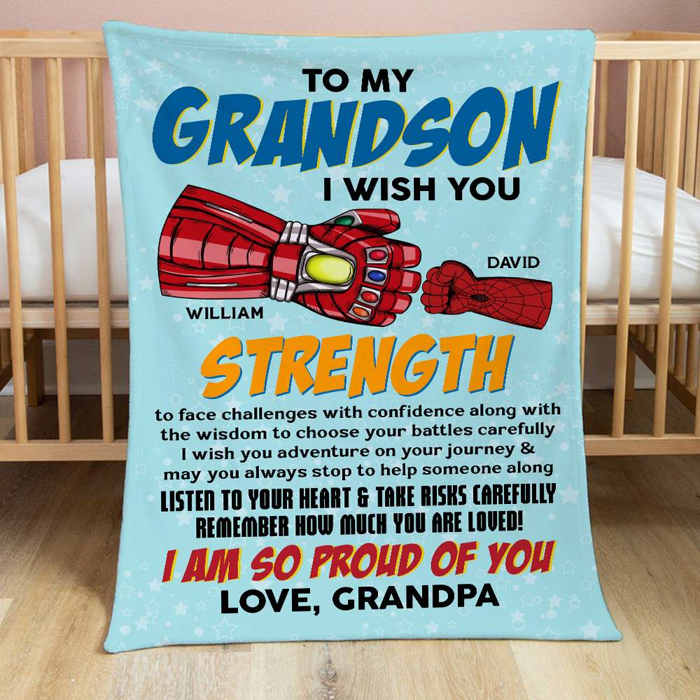 I'm So Proud Of You 05DTDT270723HA Personalized Blanket, Gifts For Grandparent - Blanket - GoDuckee