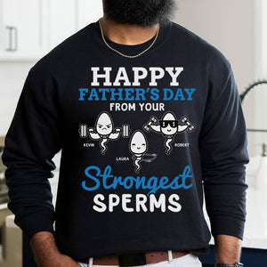 Strongest Sperms, Personalized Shirt, Gifts For Dad - Shirts - GoDuckee