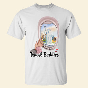 Couple Hand In Hand, Personalized Couple Travel Shirt, Hoodie, Sweatshirt 06HUDT261222 - Shirts - GoDuckee