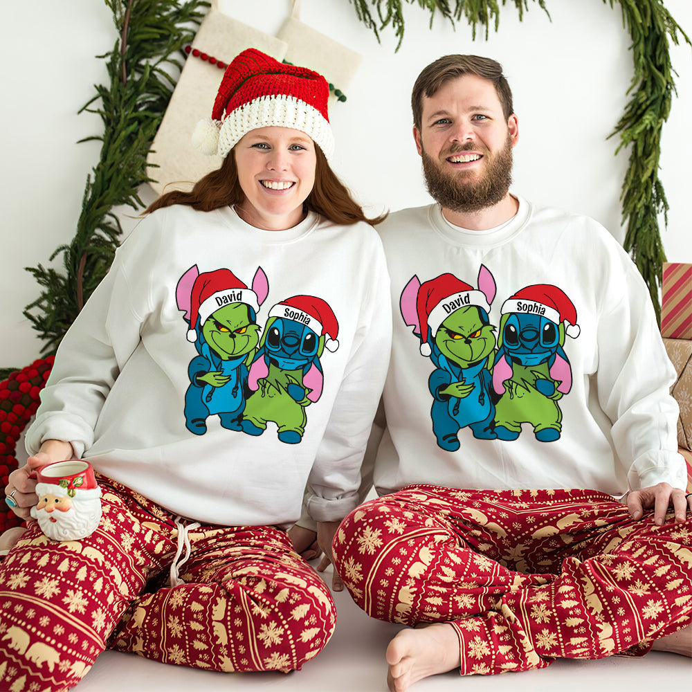 Gift For Couple, Friends, Personalized Shirt, Cartoon Christmas Costume Shirt, Christmas Gift 01ACDT041023 - Shirts - GoDuckee