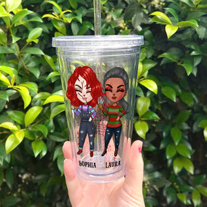 You'd Be The First Person I'd Call, Personalized Acrylic Tumbler, Gifts For Bestie - Tumbler Cup - GoDuckee