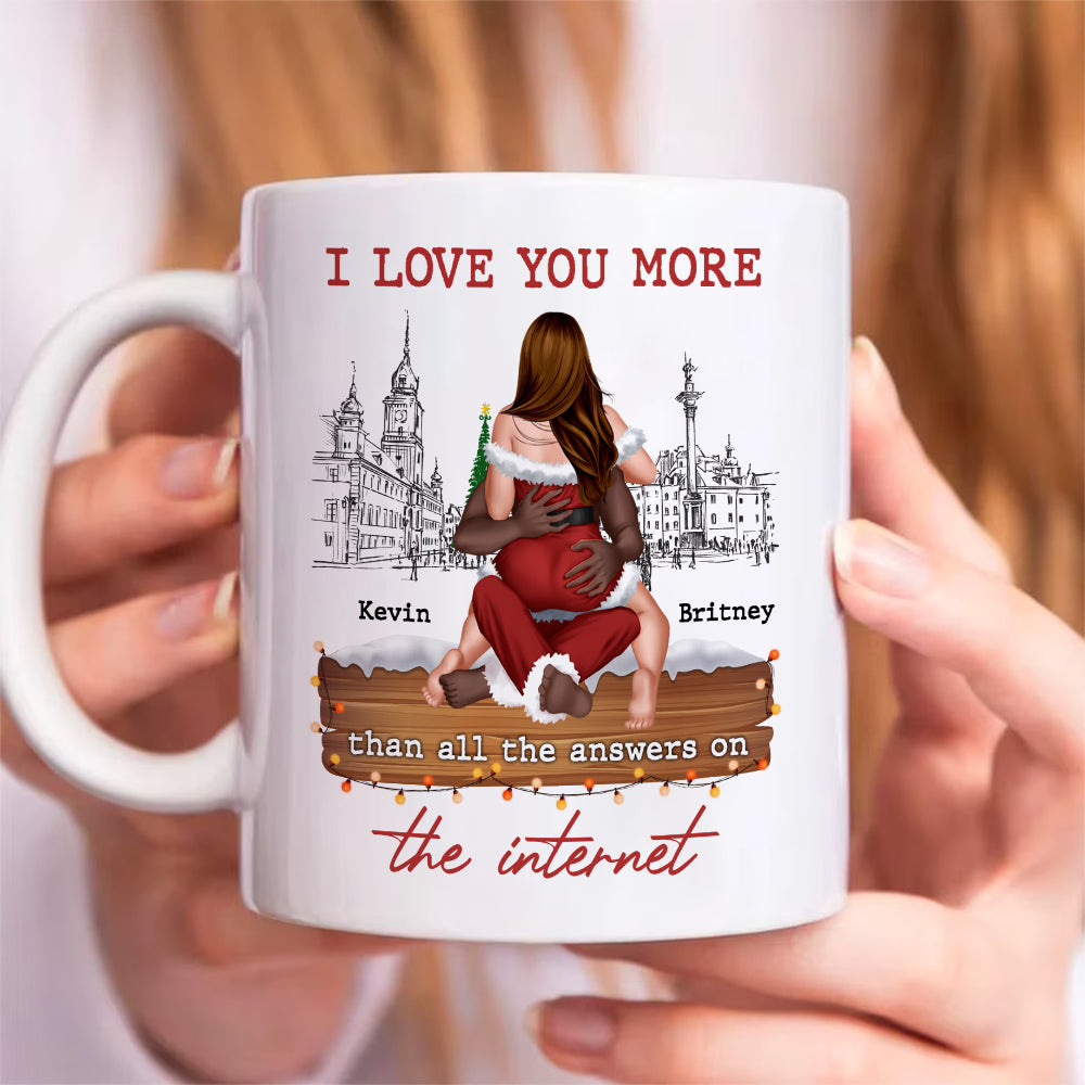 I Adore You, Couple Gift, Personalized Mug, Christmas Funny Couple Mug -  GoDuckee