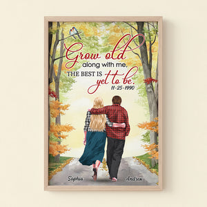 Grow Old Along With Me TT Personalized Light Picture Frame, Gifts For Him, Gift For Her - Poster & Canvas - GoDuckee