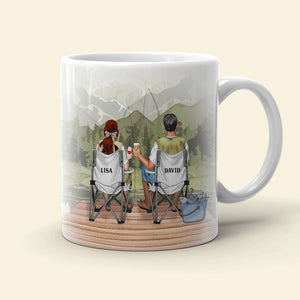 There're Plenty Of Fish In The Sea, Personalized White Mug, Gift For Couple - Coffee Mug - GoDuckee