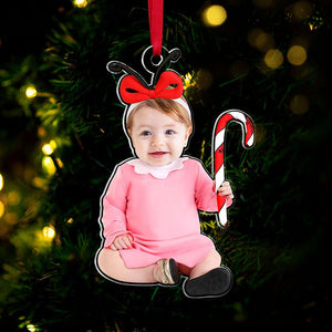 Funny Costumes Kid Christmas 03HUTI290824 Personalized Photo Acrylic Ornament - Ornament - GoDuckee