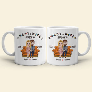 Couple, Hubby And Wifey, Personalized Mug, Gift For Couple, 02NADT130723HH - Coffee Mug - GoDuckee