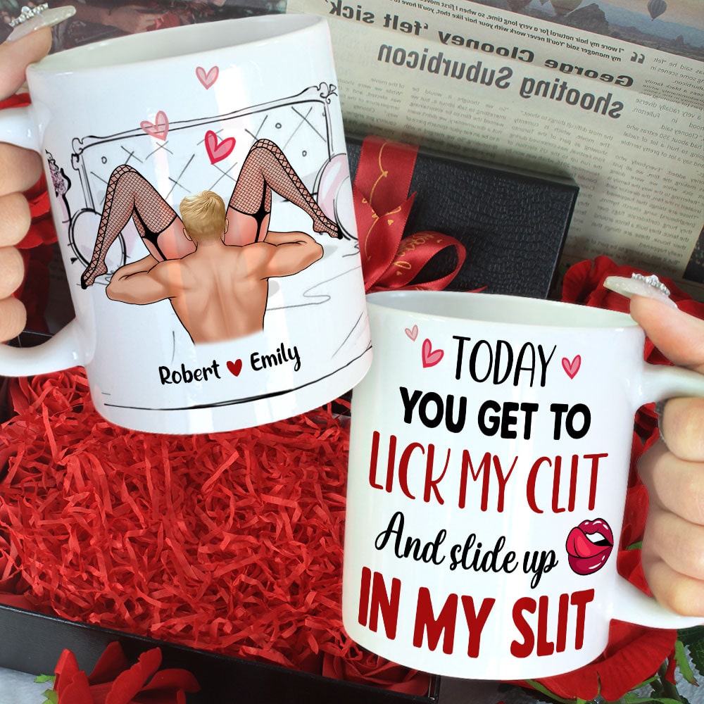 Couple, Lick My Clit, Personalized Mug, Gift For Couple - Coffee Mug - GoDuckee