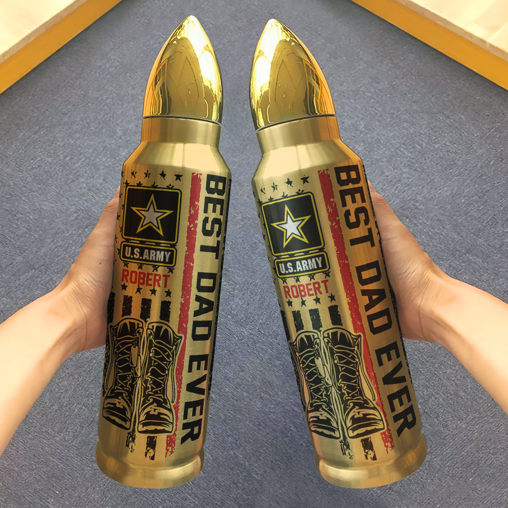 Best Dad Ever, Gift For Father 01QHDT070623 Personalized Bullet Tumbler - Water Bottles - GoDuckee