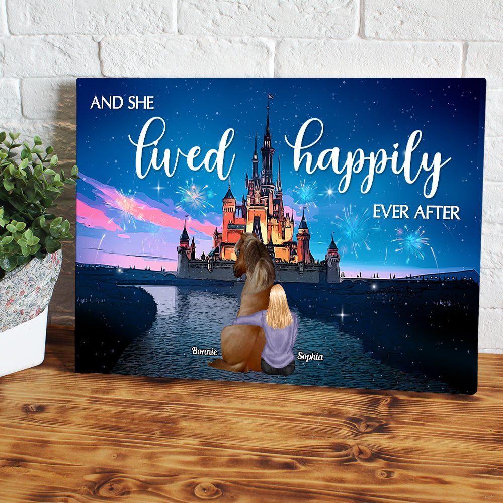 Horse And She Lived Happily Ever After 04ACDT100623TM Personalized Canvas Poster - Poster & Canvas - GoDuckee