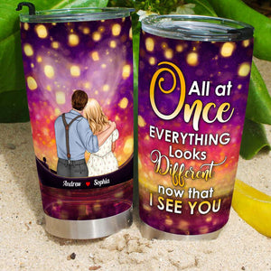 I See You 05HUDT240323TM Personalized Tumbler, Gifts For Couple - Tumbler Cup - GoDuckee