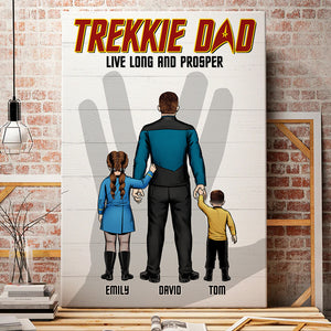 Dad Live Long And Prosper, Personalized Canvas Print 02hudt130523 - Poster & Canvas - GoDuckee