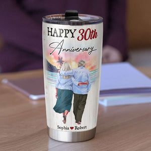 To My Love, Gift For Couple, Personalized Tumbler, Old Couple Tumbler, Anniversary Gift - Tumbler Cup - GoDuckee