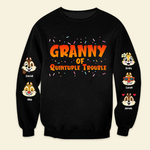 Granny Of Trouble, Gift For Family, Personalized Shirt, Chipmunks Kids Shirt 04OHTI021023 - AOP Products - GoDuckee