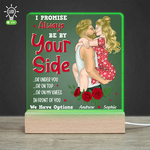 I Promise Always Be By Your Side, Personalized 3D Led Light, Gifts For Him, Gift For Her 01ACDT130723TM - Led Night Light - GoDuckee