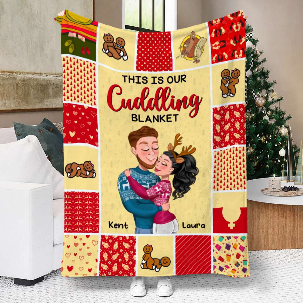 This Is Our Cuddling, Personalized Blanket, Gifts For Him Gifts For Her - Blanket - GoDuckee