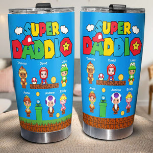 Gift For Father-Super Dad TT Personalized Tumbler Cup 7DTDT130523 - Tumbler Cup - GoDuckee