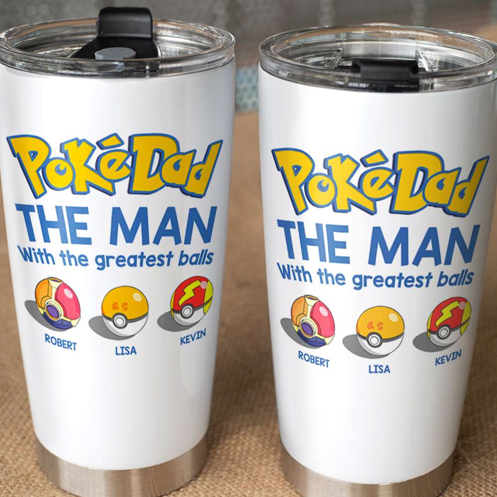 Personalized Tumbler Cup, The Man With The Greatest Balls, Gift For Dad-5OHDT010623 - Tumbler Cup - GoDuckee