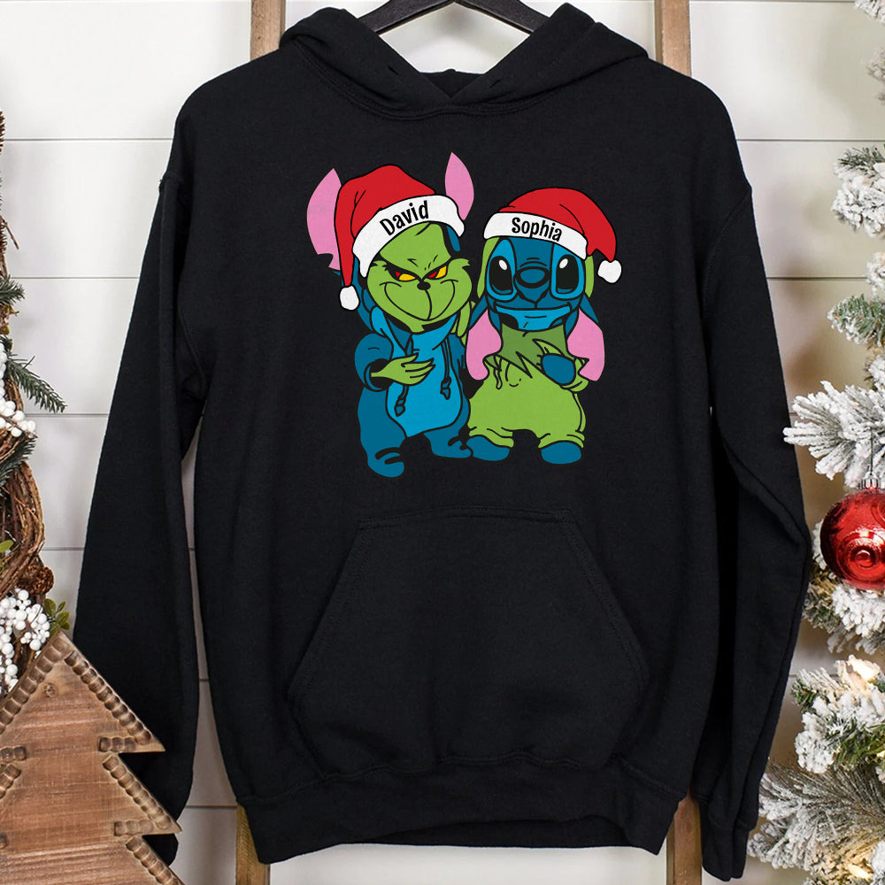 Gift For Couple, Friends, Personalized Shirt, Cartoon Christmas Costume Shirt, Christmas Gift 01ACDT041023 - Shirts - GoDuckee