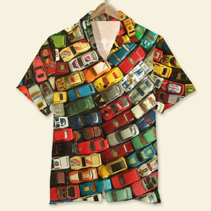 Gift For Car Lover, Gift For Toy Car Collectors, Custom Name Car Hawaiian Shirt, Personalized Summer Gift 02QHTI280623 - Hawaiian Shirts - GoDuckee