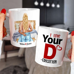 Gift For Couple Funny Mug, Personalized Couple Naughty Mug - Coffee Mug - GoDuckee