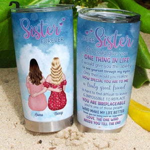 Love Sisters Forever, Sister Gift 04ACDT100323TM Pearsonalized Tumbler - Tumbler Cup - GoDuckee