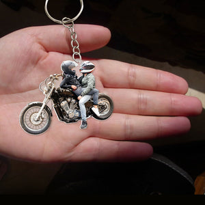 Custom Motorcycle Photo Keychain 06HUTI220623 - Keychains - GoDuckee