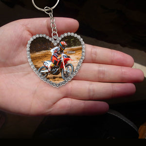 Custom Motorcycle Photo Keychain 02HUTI220623 - Keychains - GoDuckee