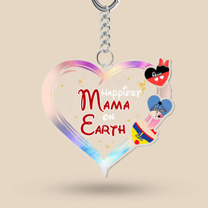 Personalized Gifts For Mom Keychain 021QHTI060324 Mother's Day - Keychains - GoDuckee