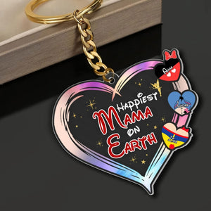 Personalized Gifts For Mom Keychain 021QHTI060324 Mother's Day - Keychains - GoDuckee