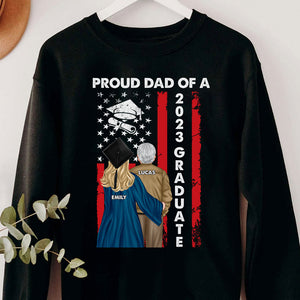 Proud Dad Of A 2023 Graduate Personalized Shirt, Gift For Father's Day - Shirts - GoDuckee