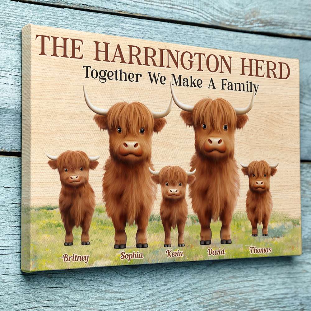 Together We Make A Family, Personalized Canvas, Gifts For Family - Poster & Canvas - GoDuckee