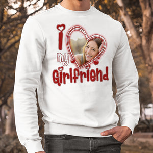 Custom Photo - I Love My Boyfriend/Girlfriend - Personalized Shirt - Gift For Him/Her - Shirts - GoDuckee