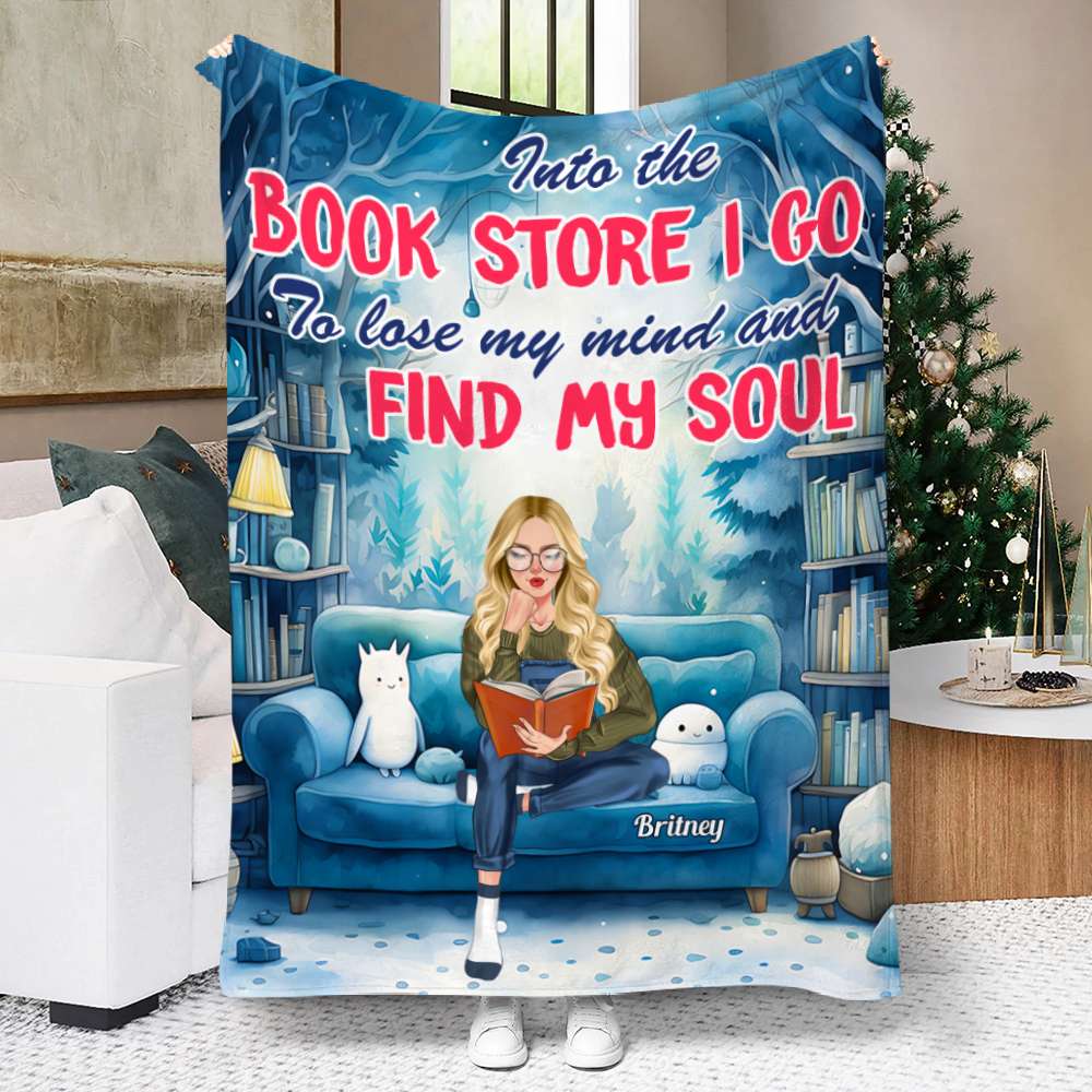 Lose My Mind And Find My Sould, Personalized Blanket, Gifts For Book Lover - Blanket - GoDuckee