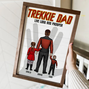 Dad Live Long And Prosper, Personalized Canvas Print 02hudt130523 - Poster & Canvas - GoDuckee