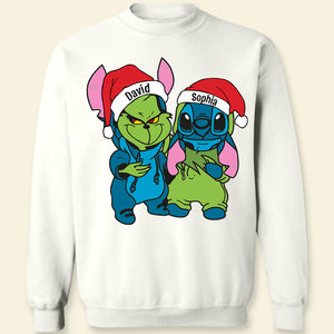 Gift For Couple, Friends, Personalized Shirt, Cartoon Christmas Costume Shirt, Christmas Gift 01ACDT041023 - Shirts - GoDuckee