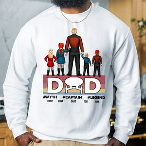 Dad, Myth Captain Legend, Personalized Shirt, Gift For Dad, 05hudt130523hh - Shirts - GoDuckee