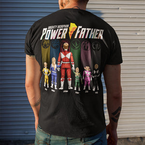 Mighty Morphin Power Father, Personalized Shirt, Gift For Family, 05huti050623hh - GRER2005 - Shirts - GoDuckee