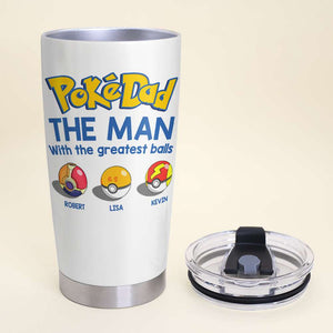 Personalized Tumbler Cup, The Man With The Greatest Balls, Gift For Dad-5OHDT010623 - Tumbler Cup - GoDuckee