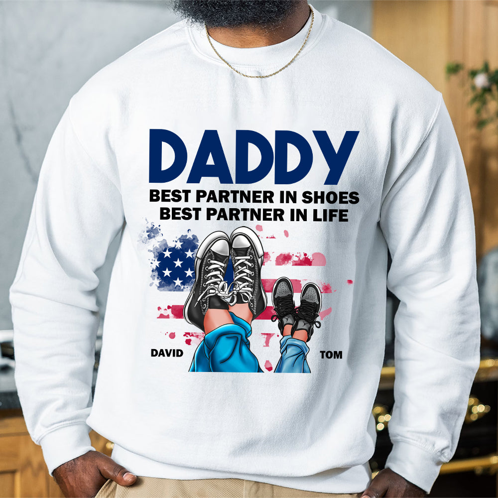 Family Daddy Shoes 01HTDT240423 Personalized T-shirt, Hoodie, Sweatshirt - Shirts - GoDuckee