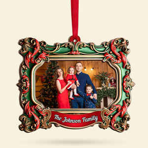 Custom Photo Gifts For Family Christmas Ornament 02huti310824 - Ornament - GoDuckee