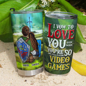 I Vow To Love You, Personalized Tumbler 05OHDT120723HH Gifts For Couple - Tumbler Cup - GoDuckee